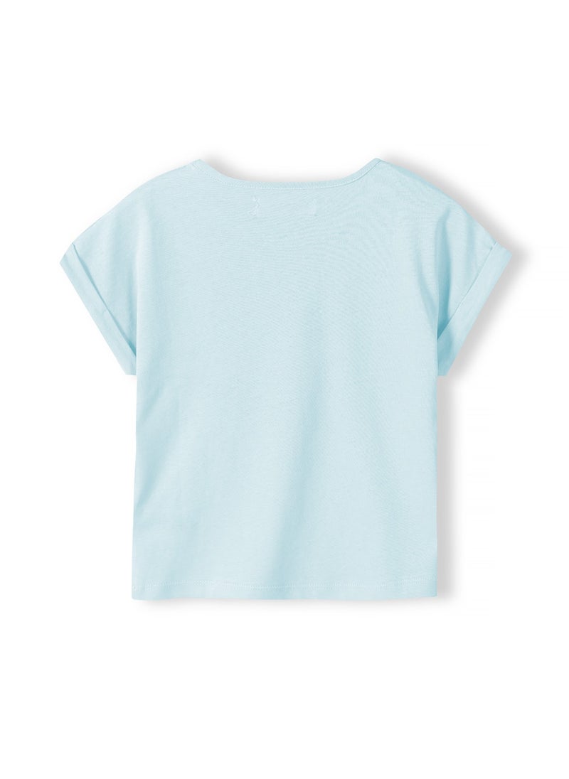 MINOTI Girls Short Sleeve T-Shirt with Front Print  - Image 2