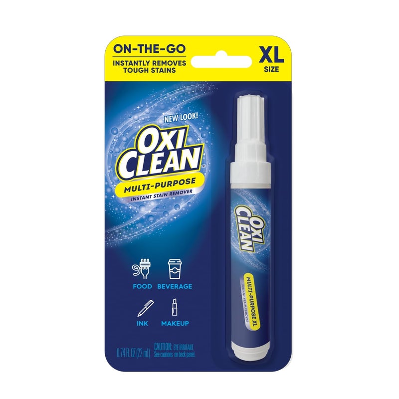Oxiclean قلم مزيل البقع OxiClean On The Go، 0.74 أونصة سائلة - منظف بقع فوري للسفر للملابس، الطعام، النبيذ، القهوة، المكياج، محمول وسهل الاستخدام - Image 1