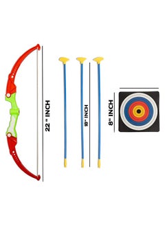 Storio Storio Toys Archery Bow and Arrow Toy Set with Target Board for Kids - 3 Teer 1 Dhanush Kaman for 3 + Year Old Boys, Multicolor  - Image 2