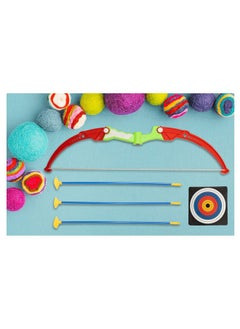 Storio Storio Toys Archery Bow and Arrow Toy Set with Target Board for Kids - 3 Teer 1 Dhanush Kaman for 3 + Year Old Boys, Multicolor  - Image 3