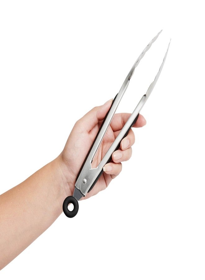 CAT CORA CatCora Locking Tongs, 18/8 Stainless Steel, Non-Slip Handles, Grip, Drain, and Serve, 9-Inch - Image 4