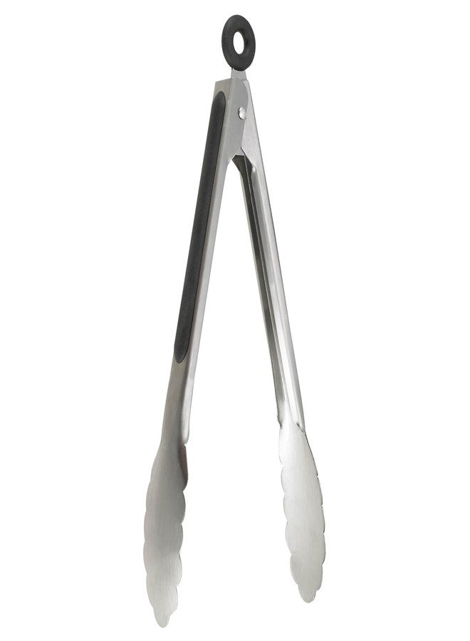 CAT CORA CatCora Locking Tongs, 18/8 Stainless Steel, Non-Slip Handles, Grip, Drain, and Serve, 9-Inch - Image 2