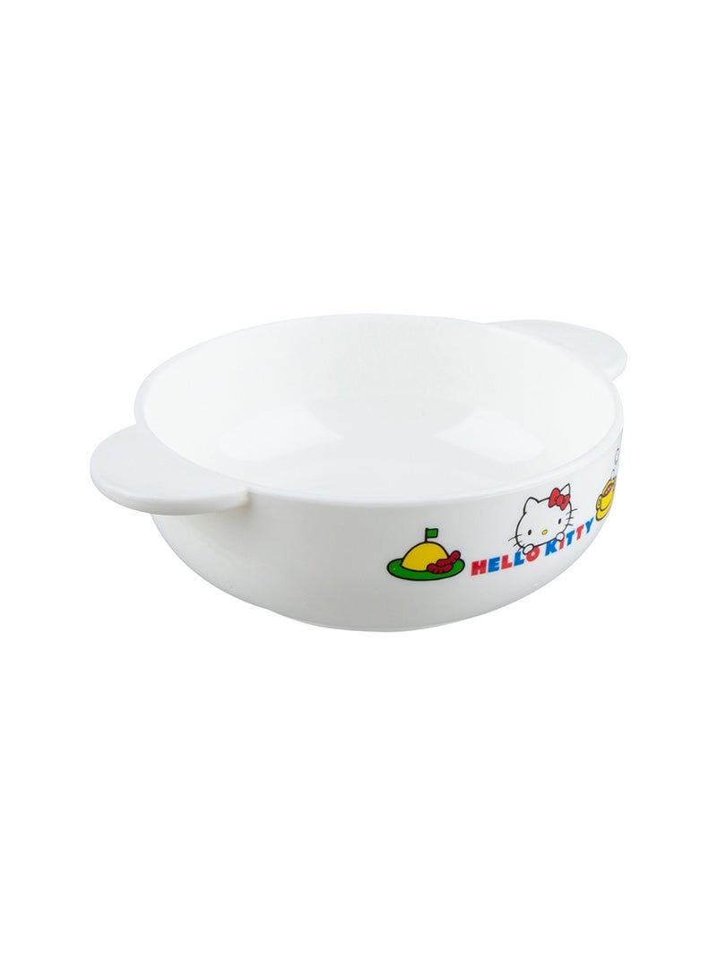 Daiso Hello Kitty Ceramic Soup Cup, White, for Soup & Snacks - Image 1
