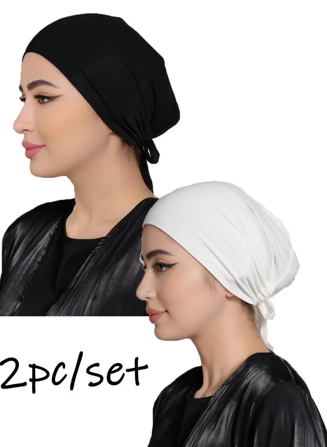 تايك تو مجموعة من 2 قبعة تحت الحجاب سادة