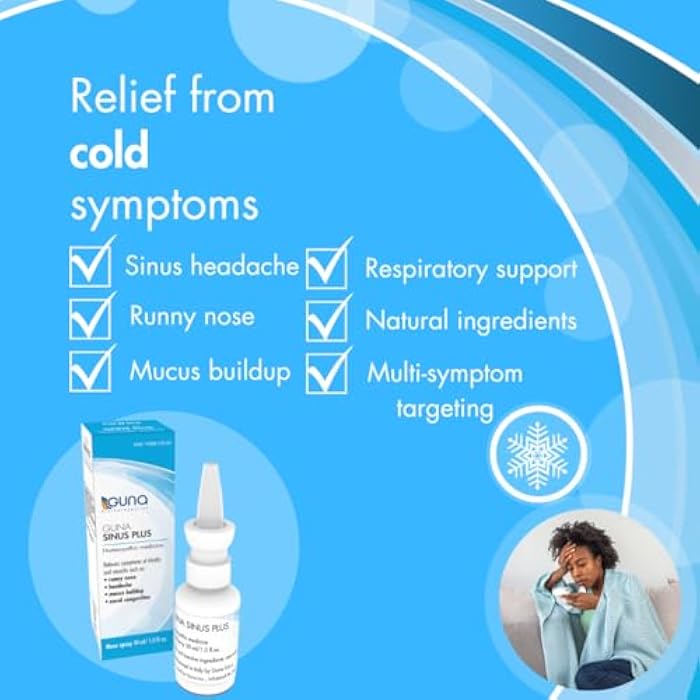 Guna Sinus Plus Homeopathic Sinus Relief Medicine for Runny Nose, Congestion, Sinusitis, Headache, Non-Drowsy - 1 Ounce Nose Spray - Image 3