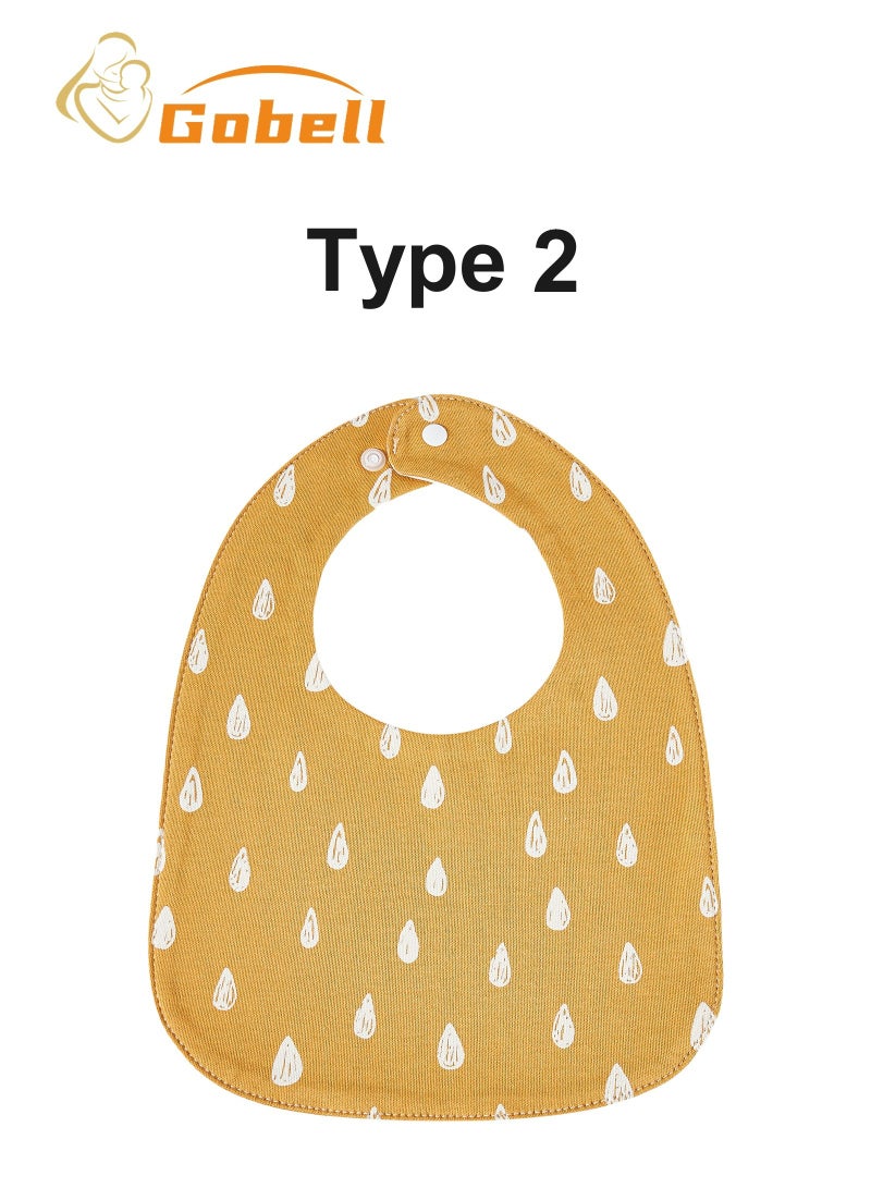 Gobell 3pcs Baby Bibs Skin-friendly Drool Bibs for 0-3 Years Old Toddler - Image 3