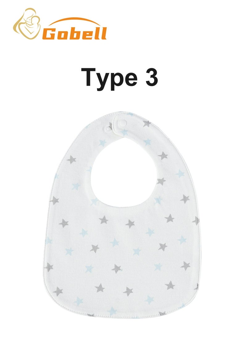 Gobell 3pcs Baby Bibs Skin-friendly Drool Bibs for 0-3 Years Old Toddler - Image 4