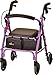 NOVA GetGo Petite Rollator Walker Petite Narrow Size Rolling Walker for Height 410 54 Seat Height is 185 Inch Ultra Lightweight Only 13 lbs with More Narrow Frame Color Purple - Image 1