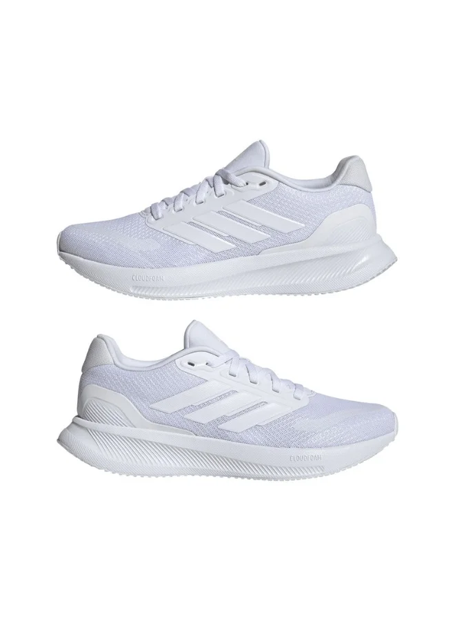اديداس Adidas Runfalcon 5 W White Running Shoes For Women 3.5
