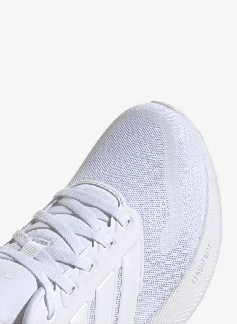 اديداس حذاء ران فالكون 5 نسائي أبيض للجري مقاس 3.5