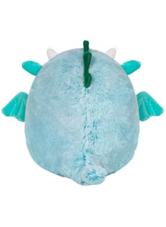 Squishmallows Squishmallows 12-Inch Fuzzamallows Lorelai Teal Dragon Plush by Kellytoy – Soft, Washable, Cuddly Toy for Kids, Boys & Girls – Multicolor Gift Collectible  - Image 4