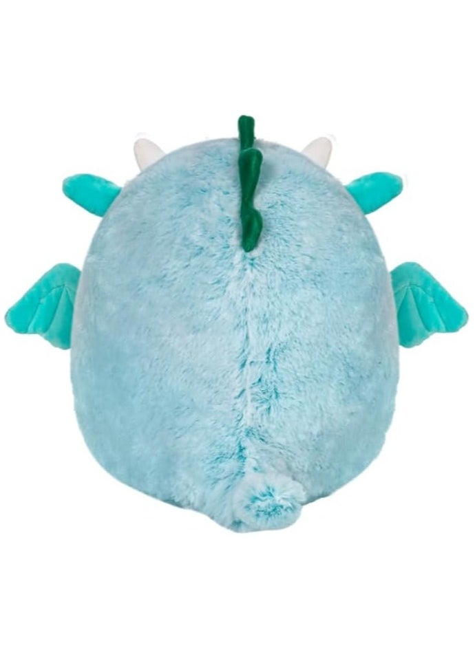 Squishmallows Squishmallows 12-Inch Fuzzamallows Lorelai Teal Dragon Plush by Kellytoy – Soft, Washable, Cuddly Toy for Kids, Boys & Girls – Multicolor Gift Collectible  - Image 4