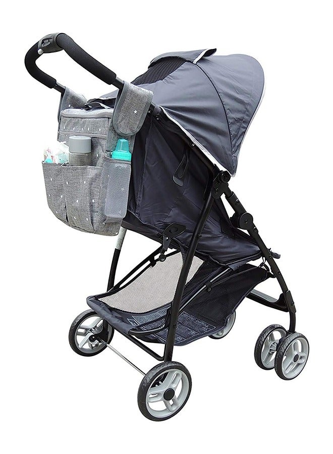 LENND Universal Stroller Organizer Bag  Large Insulated Parent Console with Cup Holder and Extra Storage Pockets. Universal Design - Attaches to Any Stroller. Easy Installation. - Image 5