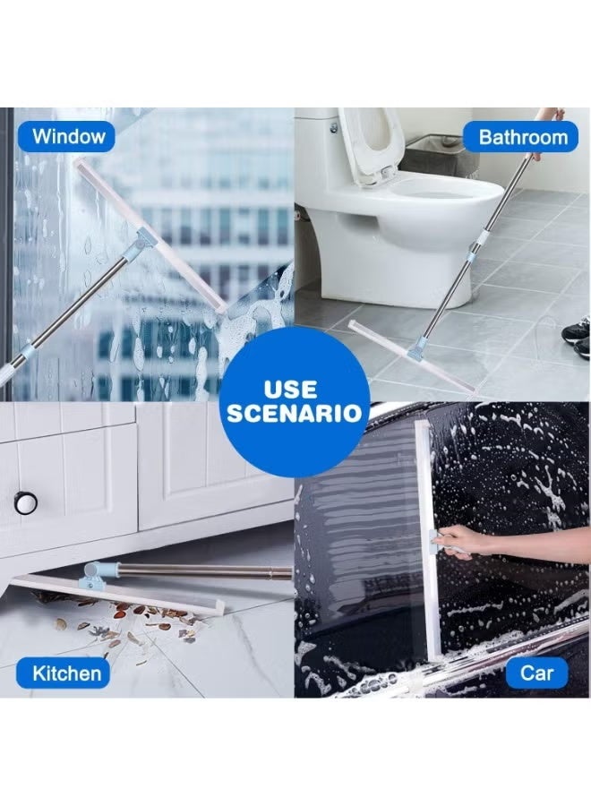 Heavy-duty floor cleaning mop with adjustable telescopic handle. Width: 50cm Multicolour - Image 3