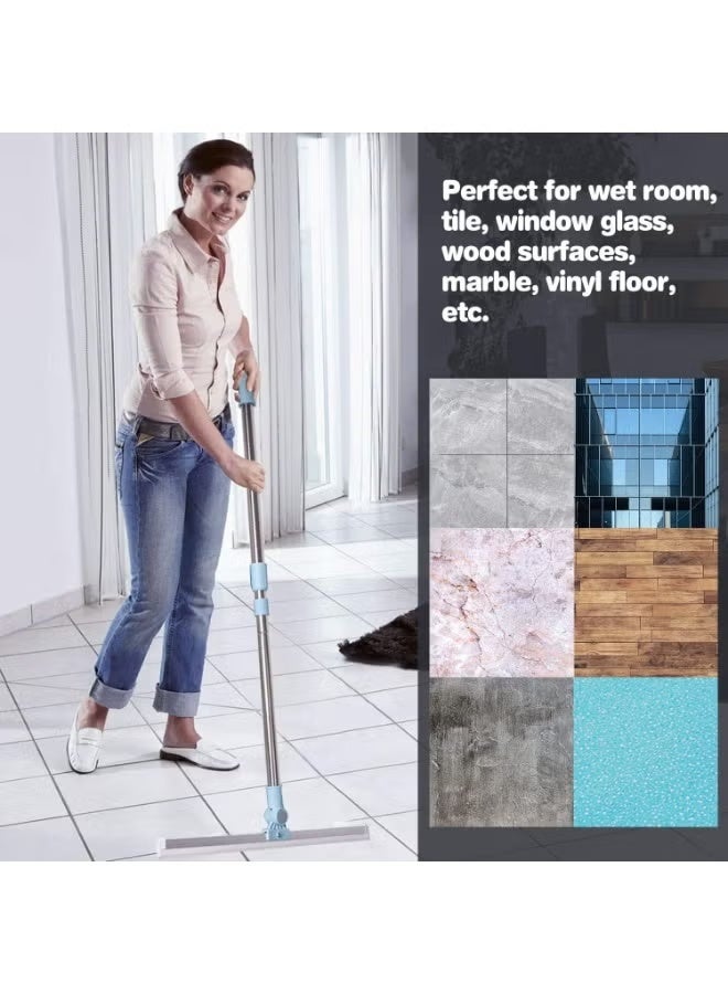 Heavy-duty floor cleaning mop with adjustable telescopic handle. Width: 50cm Multicolour - Image 4