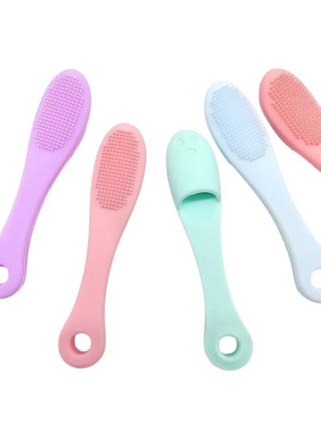 Finner Silicone face scrubbers or facial cleansing brushes are popular tools for skincare routines due to their gentle and effective cleaning capabilities. (Pack of 2) - Image 1