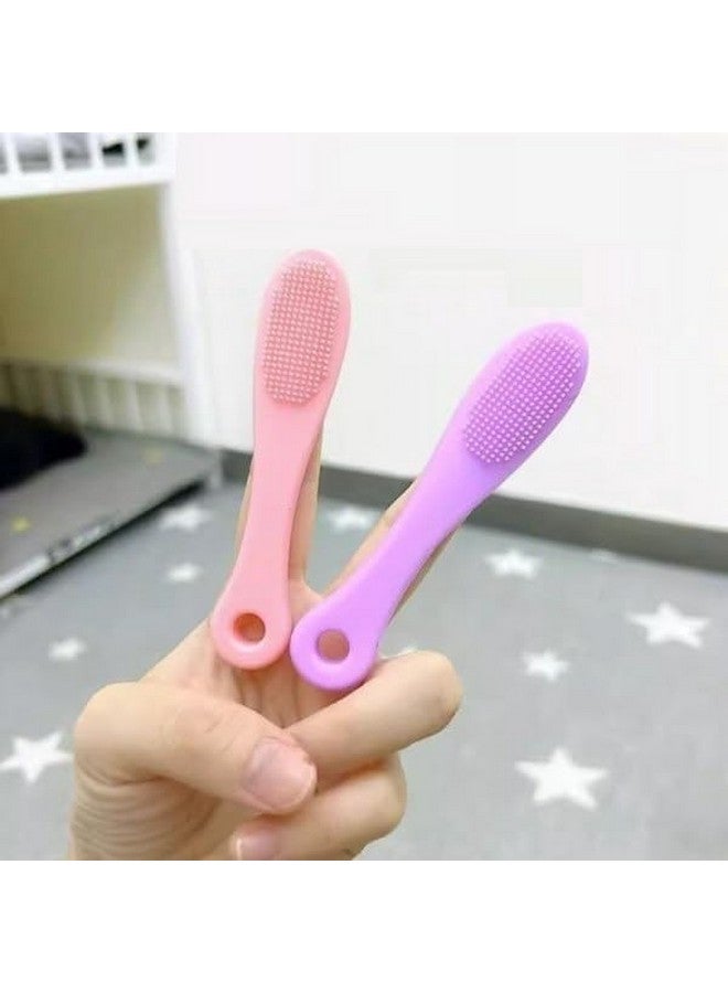 Finner Silicone face scrubbers or facial cleansing brushes are popular tools for skincare routines due to their gentle and effective cleaning capabilities. (Pack of 2) - Image 3