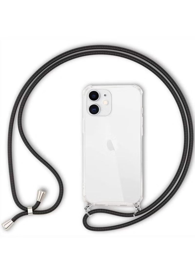 Generic - Cases Cover with Lanyard Strap Cord Chain for iPhone 12 Pro Case, Mobile Phone Crossbody Necklace Stylish Hang Holder Easy to Carry Phone Bumper - Image 1