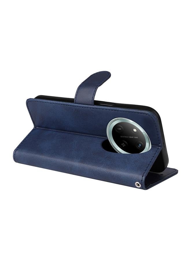 اس-توب جراب هاتف Honor X9c / Magic7 Lite الكلاسيكي المصنوع من جلد العجل القابل للطي - Image 5