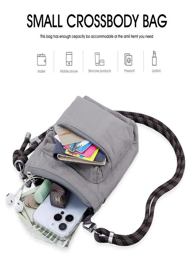 XEYOU Small Crossbody Bags for Women and Men, Mini Cell Phone Cross body Purses Shoulder Bag with Phone Tether Tab for Travel Daypack - Image 5