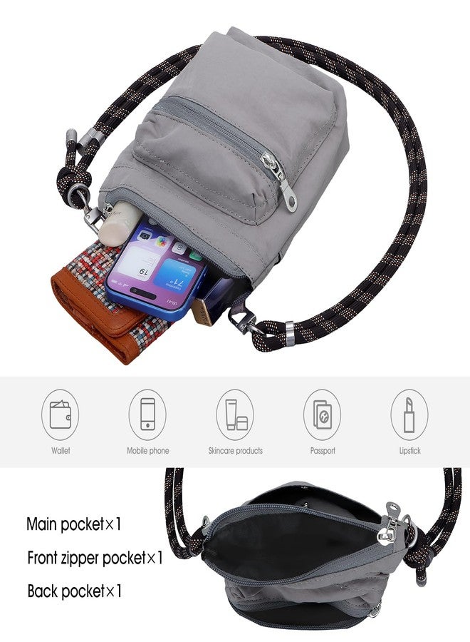 XEYOU Small Crossbody Bags for Women and Men, Mini Cell Phone Cross body Purses Shoulder Bag with Phone Tether Tab for Travel Daypack - Image 4