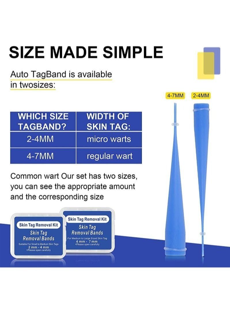 Elaimei Skin Tag Remover 2 in 1 Skin Tag Removal Device Kit for Small to Large Size 2mm-7mm  Skin Tags Fits Most Body Parts Easy to Use Painless  - Image 2