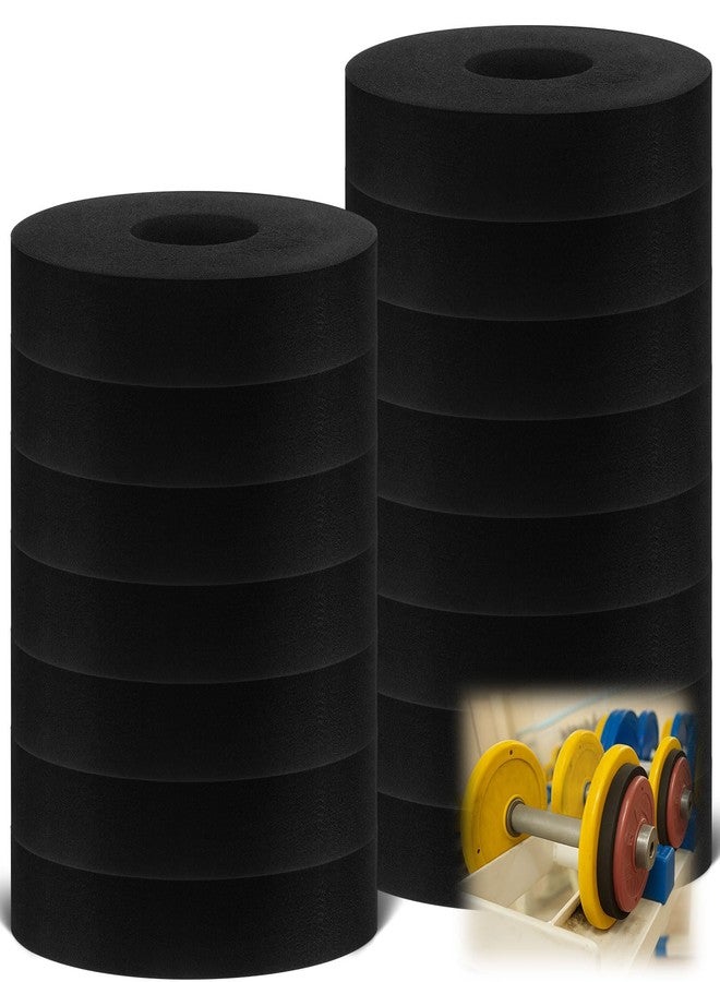 Otoolling 15 Pcs 2 Inch EVA Weight Plate Spacers, Dumbbell and Barbell Noise Reduction Pads for Home Gym and Strength Training, Sled Push Pull Workouts - Image 1