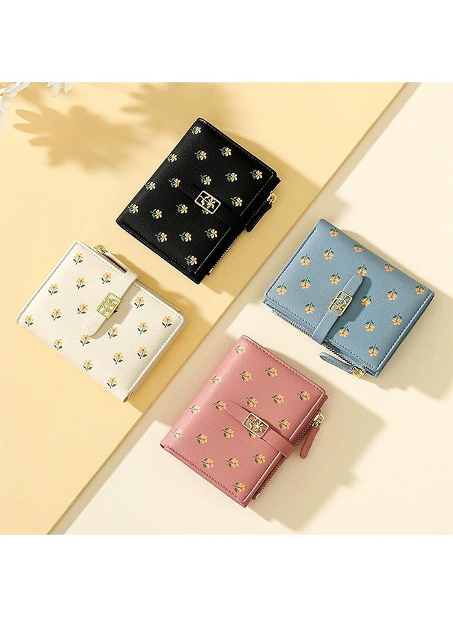 Women's Wallet, Faux Leather, Off White, Water Resistant, 5 Card Slots, 1 Cash Slot, 1 ID Window, 1 Zipper Coin Pocket, Portable, Fashionable, 4.53.71.2 Inch  - Image 5