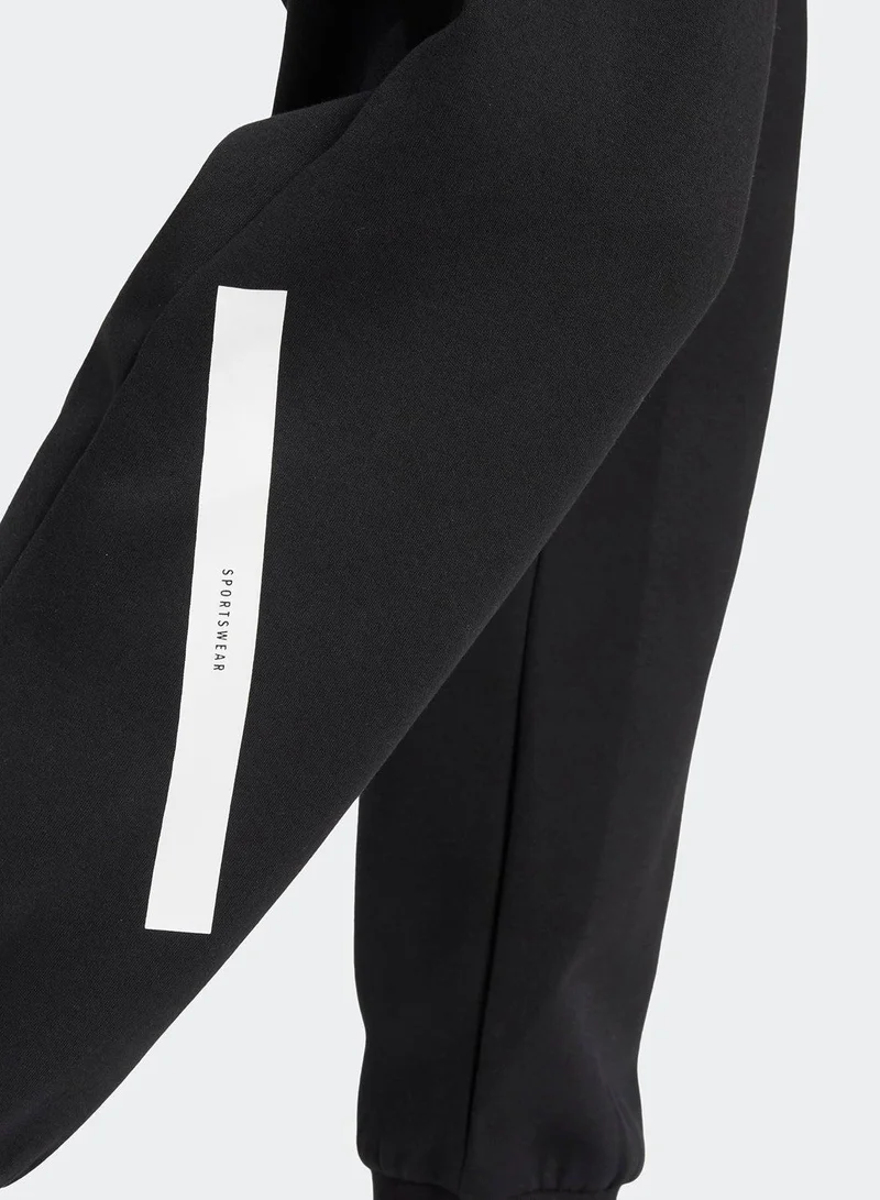 Adidas W Z.N.E. Pt Black Training Pants For Women 2Xs