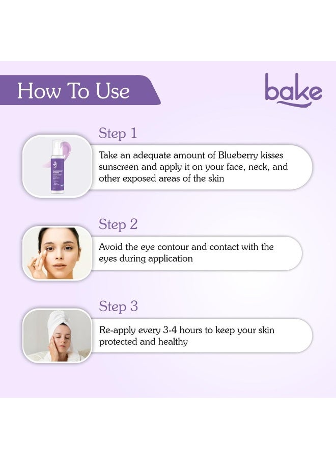 خبز واقي شمس BAKE المقاوم للماء المعدني بنسبة 100%، عامل حماية SPF 70 PA+++، يحتوي على 2% من حمض الكوجيك، ألفا أربوتين، ونياسيناميد لإزالة التصبغات والبقع الداكنة واسمرار البشرة | واقي شمس واسع الطيف | مضاد للتصبغات، لا يترك طبقة بيضاء، خفيف الوزن | 100 غرام - Image 5