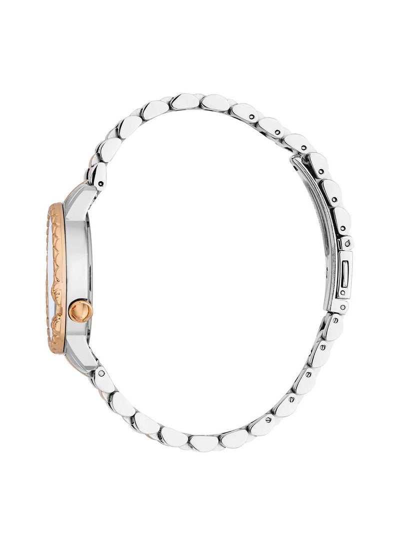 Just Cavalli ساعة معصم نسائية مصنوعة من الفولاذ المقاوم للصدأ بشكل دائري JC1L233M0065 - 32 مم - Image 2