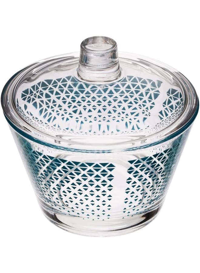Dimlaj Fade Glass Sugar Bowl With Lid, 2 Pieces - Image 2