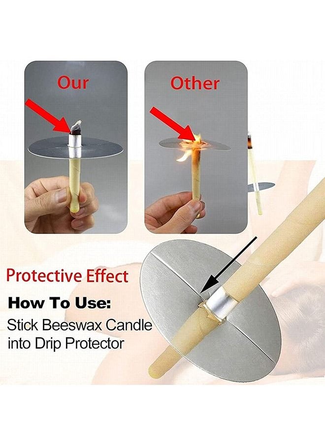8 Piece Aromatherapy Pure Beeswax Ear Wax Candles With 4 Ear Protective Disks Kit
