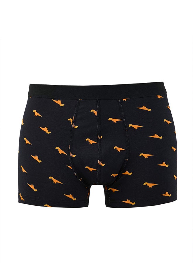 trendyol MultiColored 3Pack Patterned/Plain Cotton Boxer - Image 2