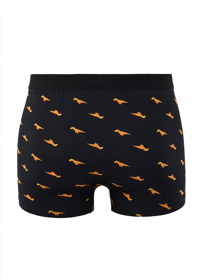 trendyol MultiColored 3Pack Patterned/Plain Cotton Boxer - Image 3