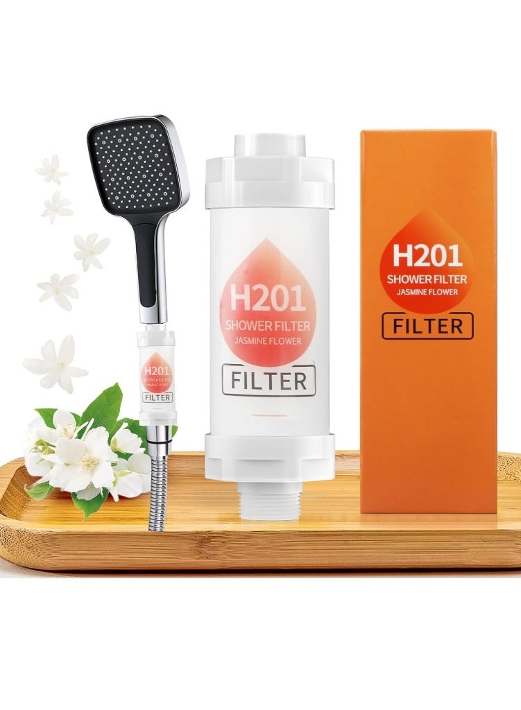OASIS-TH Vitamin C Shower Filter, Tasteless mother and baby Showerhead Filter, for Clean & Filtered Bath Water ( Jasmine Flower )  - Image 1