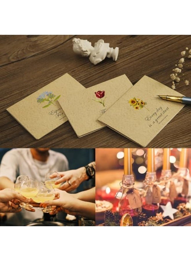 FLOVAZO 12 Packs Floral Greeting Cards - Blank Note Cards with Envelopes & Stickers for Friends & Loved Ones - Image 5