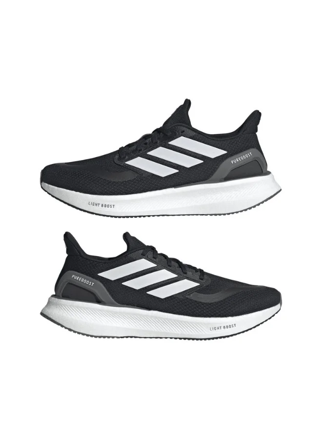 Adidas Adidas Pureboost 5 Black Running Shoes For Men 6.5