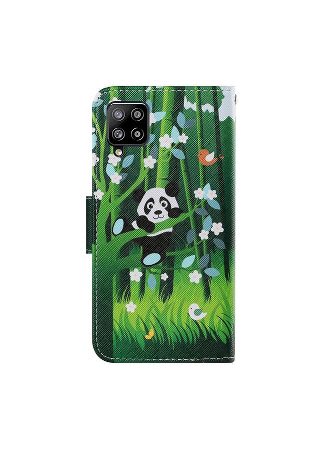 S-TOP Case For Samsung Galaxy A22 4G Coloured Drawing Pattern Horizontal Flip PU Leather Case with Holder & Card Slots & Wallet & Lanyard - Image 3