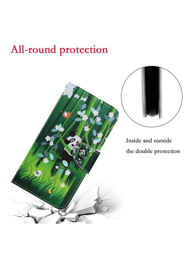 S-TOP Case For Samsung Galaxy A22 4G Coloured Drawing Pattern Horizontal Flip PU Leather Case with Holder & Card Slots & Wallet & Lanyard - Image 5