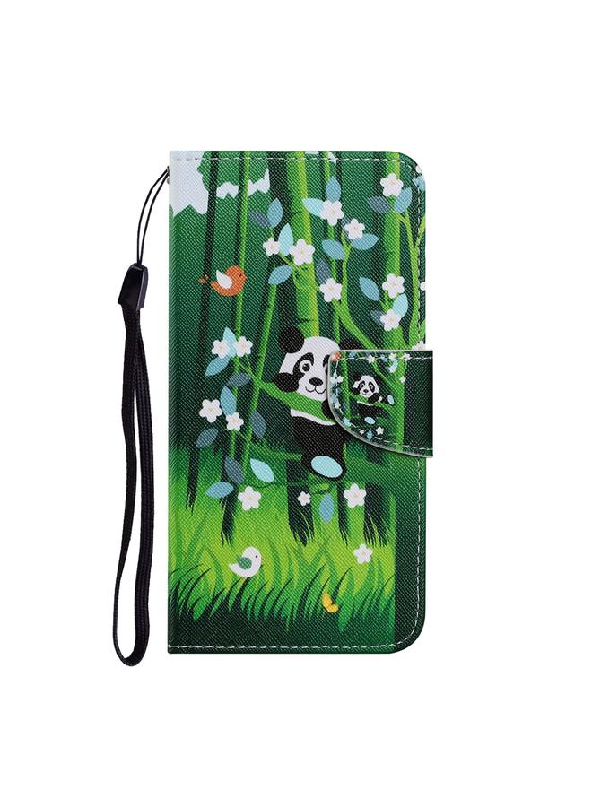 S-TOP Case For Samsung Galaxy A22 4G Coloured Drawing Pattern Horizontal Flip PU Leather Case with Holder & Card Slots & Wallet & Lanyard - Image 2