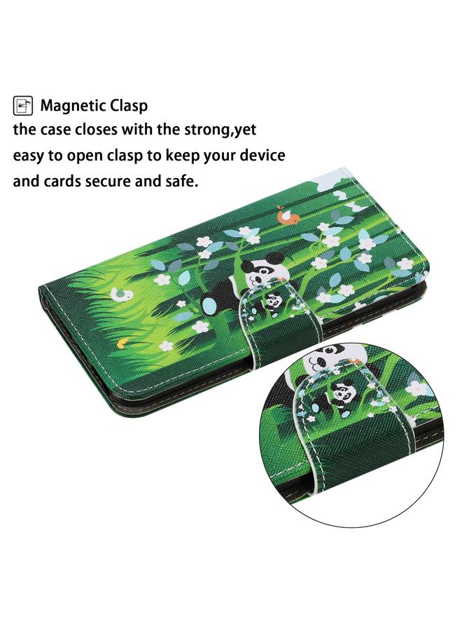 S-TOP Case For Samsung Galaxy A22 4G Coloured Drawing Pattern Horizontal Flip PU Leather Case with Holder & Card Slots & Wallet & Lanyard - Image 4