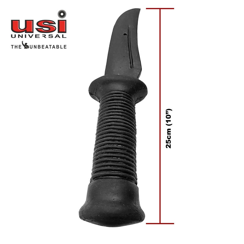 USI UNIVERSAL THE UNBEATABLE KN Training Rubber Knife For Martial Arts Training & Practice, Ideal For Training Against Real Knife Attacks (Black, Pack of 4Pcs) - Image 4