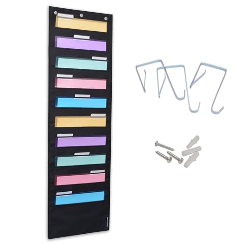 Ultimate Office WalMaster Heavy Duty, 10-Pocket Wall Chart Filing System for Classroom and Office, Wall File Organizer with Mounting Hardware and Spring-Loaded Door Hooks POCKETFILES SOLD SEPARATELY - Image 1
