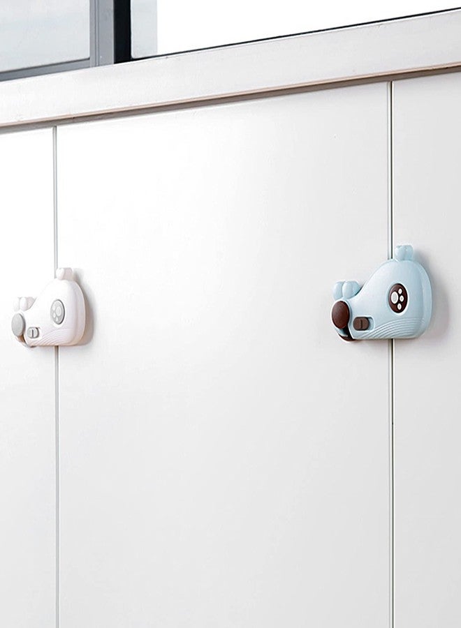 Mockery Child Safety Cupboard Lock Baby Child Lock For Gluing No Drilling Lock For Security Drawers Cupboards Refrigerator Gluing (White),1 Count - Image 4