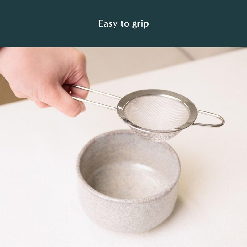 Naoki Matcha Large Stainless Steel Matcha Tea Sifter with Handle Matcha Set - Eliminate Clumps In Your Matcha Powder For Tastier Tea and Lattes - Image 5