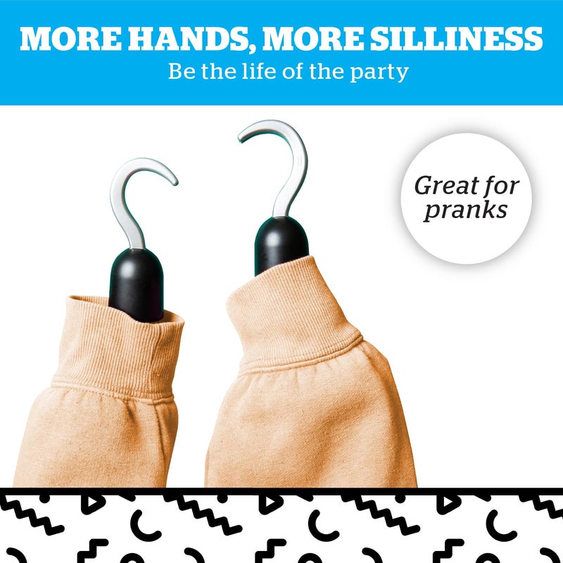 بيج ماوث Bigmouth Inc Tiny Hands Gag Gifts Baby Hands على عصا - أيدي صغيرة مزيفة للأزياء والمزح - دمى عصا مضحكة - مجموعة متنوعة من 4 - Image 4
