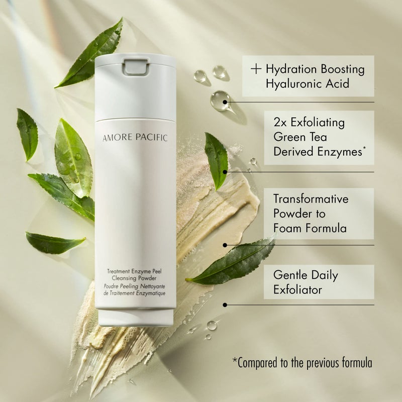 AMOREPACIFIC Treatment Enzyme Peel Cleansing Powder | Korean Gentle Daily Exfoliator with Hyaluronic Acid and Green Tea Enzymes, 1.9 oz. - Image 4