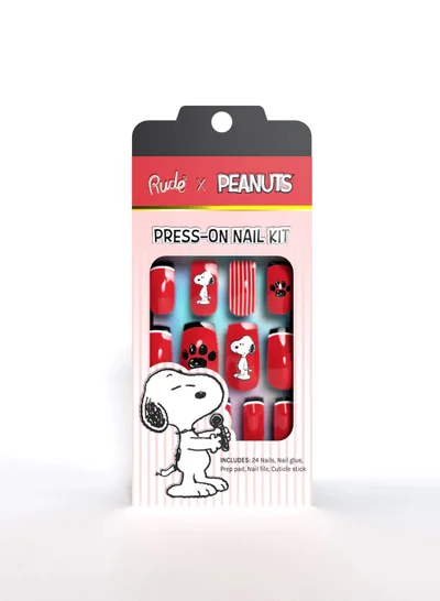 Rude RUDE PEANUTS PRESS ON NAILS NAIL KIT #4 SNOOPY