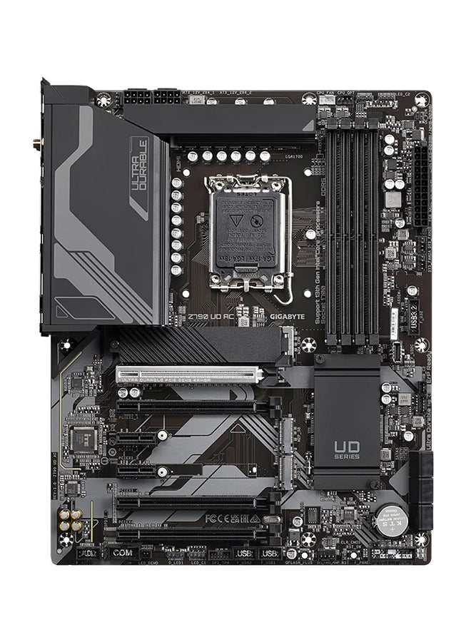 جيجابايت لوحة أم Z790 UD AC (الإصدار 1.0) LGA 1700 ATX، شريحة Intel Z790، BT 4.2، 4x قنوات DDR5 بسعة 128GB كحد أقصى، 1 x PCI 5.0 x16، 2 x فتحات M.2، 1x HDMI، 1x DP، 1x USB Type-C/3.2/2.0 | Z790-UD-AC - Image 2